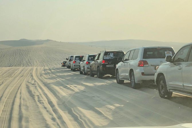 4 Hour Desert Safari, Camel Ride & Inland Sea Beach - From Doha hotels to the open Qatari desert