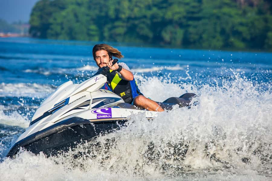 Arabian Sunset Jet Ski Tour – Waves Under the Orange Sky - The safety briefing comes first
