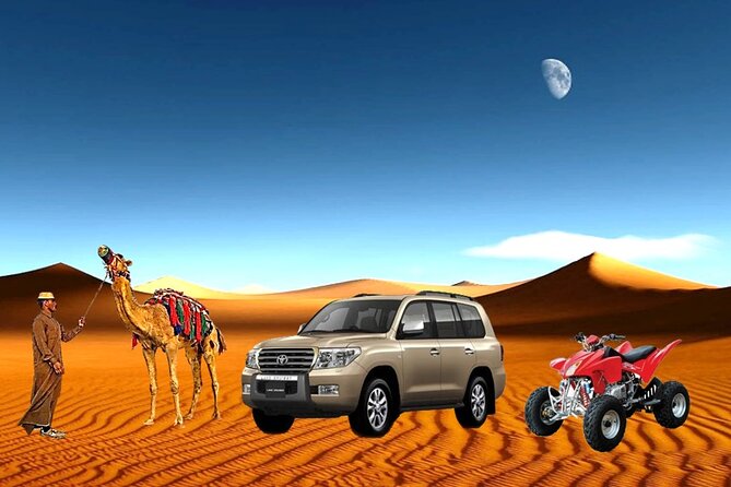 Desert Combo safari, Camel ride, Quad Bike and Dune Bashing(ALL INCLUSIVE) - Key Points Before You Book