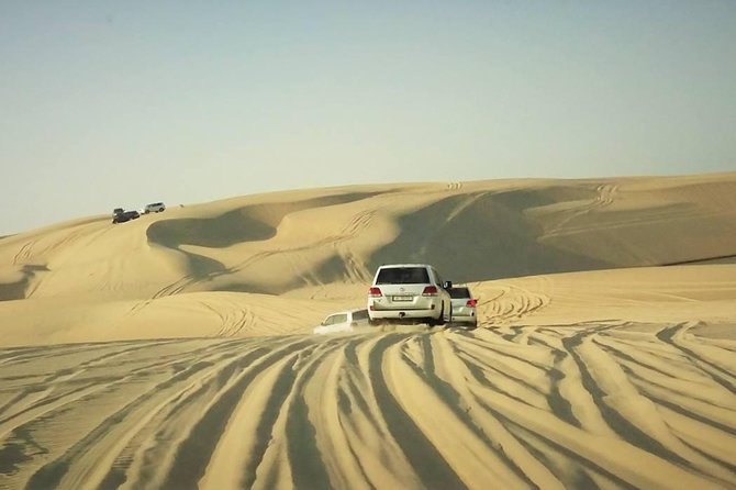 Desert safari, Dune bashing, sandboarding, camel, ATV Option - The ride back to Doha keeps the tour manageable