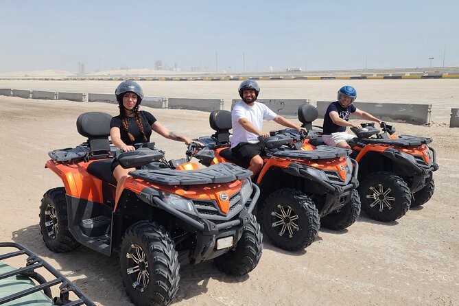Desert Safari with Sandboarding and Inland Sea Private Tour - Sealine Beach adds a cultural pause
