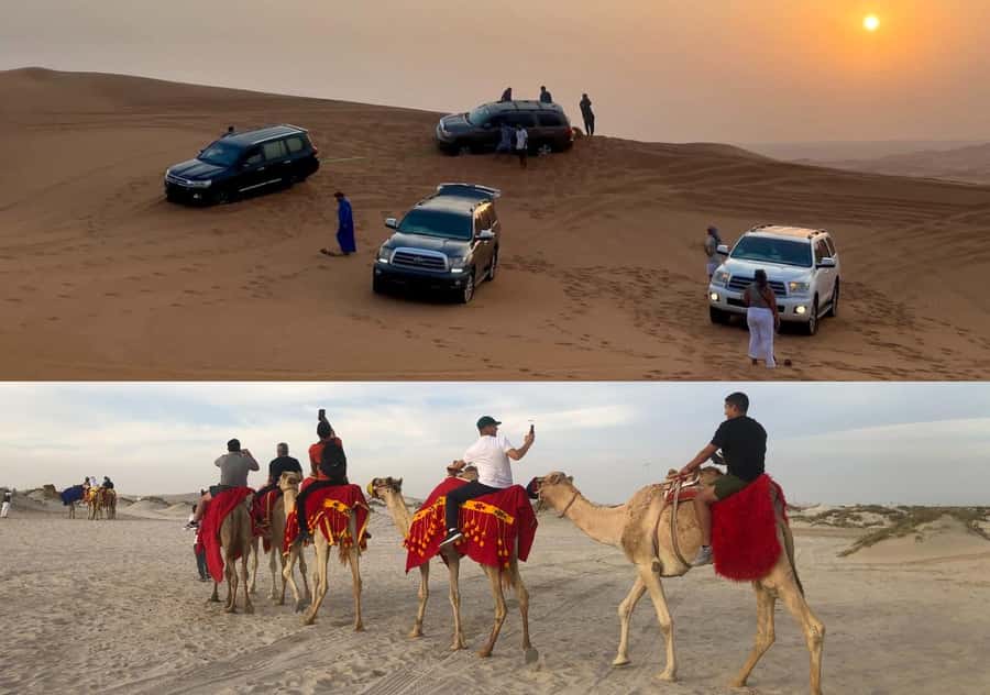 Doha Activities: Desert Safari, Dune Bashing & Inland Sea - Leaving Doha in an air-conditioned 4x4