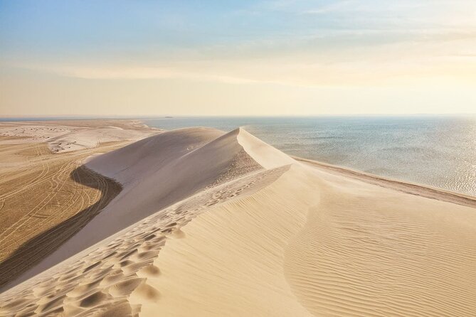 Doha ATV Quad Bike Adventure in the Middle of Desert Qatar - Riding toward the high dunes and the sea