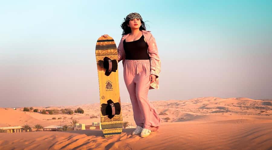 Doha: ATV Quad Bike and Buggy Desert Safari with Camel Ride - The high-dune photo stop