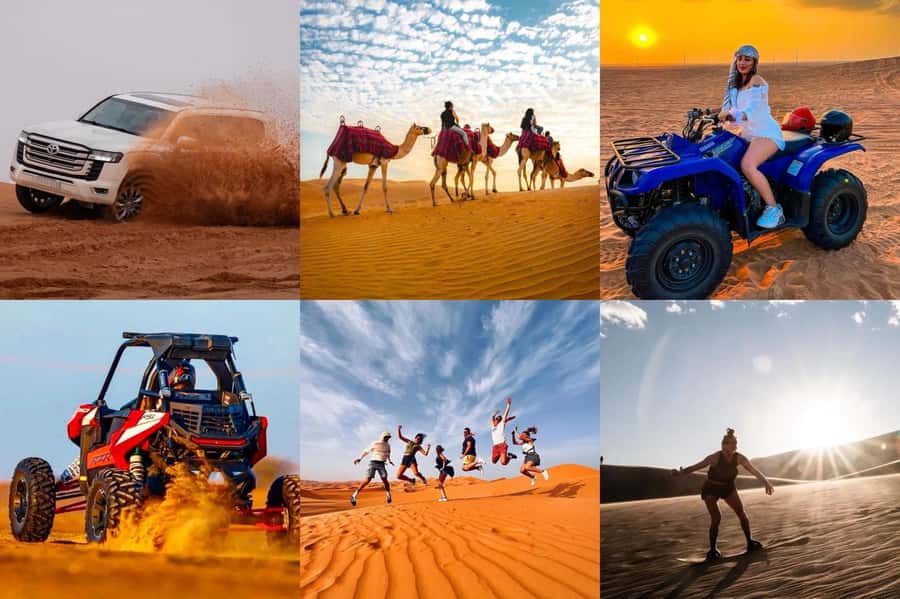 Doha: ATV Quad, Buggy Dune Bashing,Camel Ride & Sandboarding - Sandline Dunes and the optional quad bike