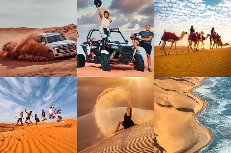 Doha: Desert Buggy Ride, Camel Ride, Dune Bashing, Sandboard - A short camel ride and tea break