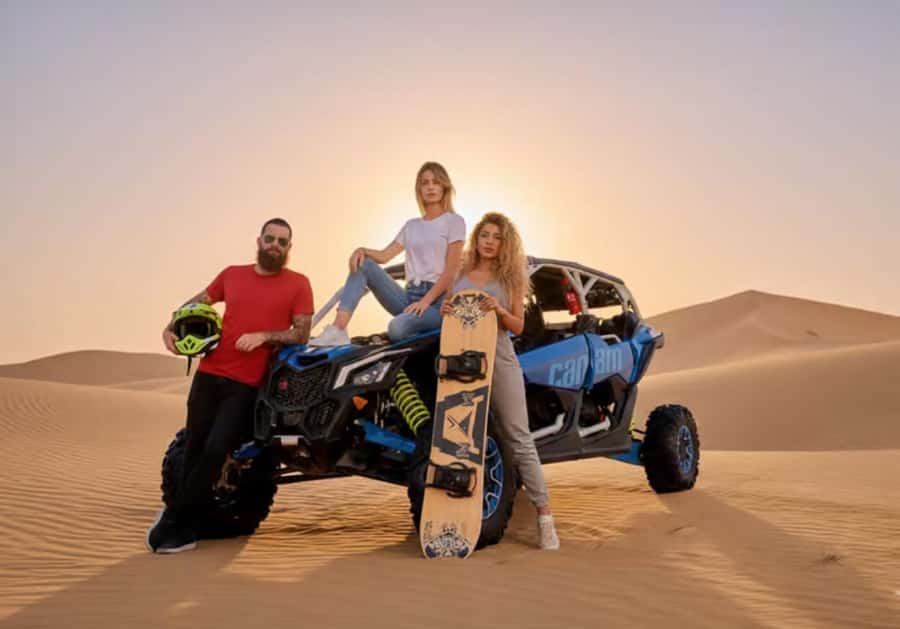 Doha: Desert Buggy Ride, Camel Ride, Dune Bashing, Sandboard - Dune bashing with a professional 4x4 driver