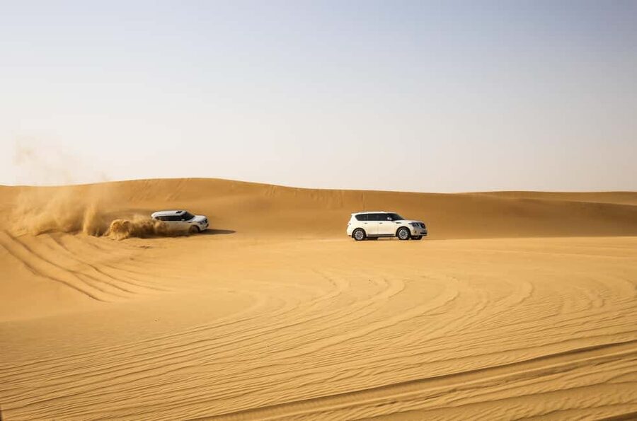 Doha Desert Excursion, Camel Ride, Inland sea, Sandboarding - The camel ride gives the safari a traditional touch