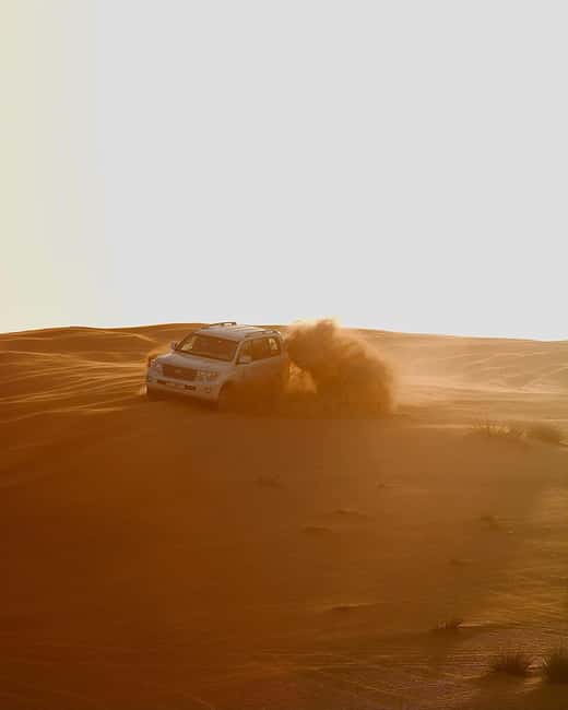 Doha Desert Excursion, Camel Ride, Inland sea, Sandboarding - Leaving Doha in an air-conditioned SUV