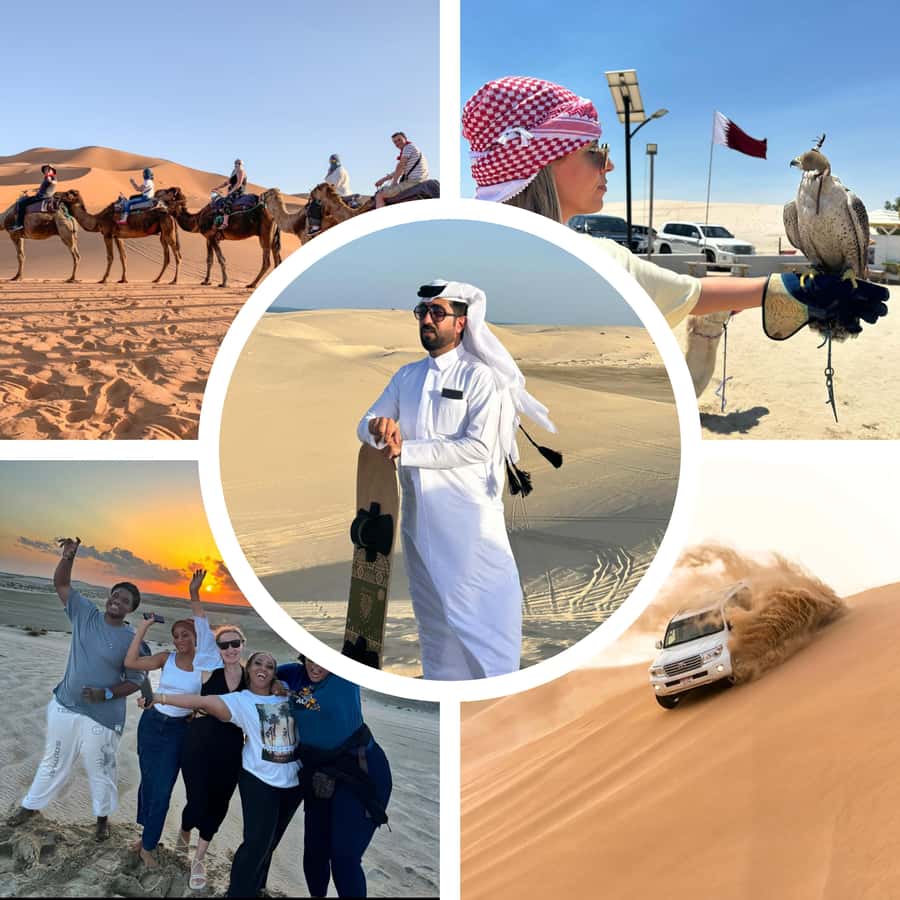 Doha: Desert Safari, Adventure, Sandboarding and Camel Ride - Meeting your driver and heading south