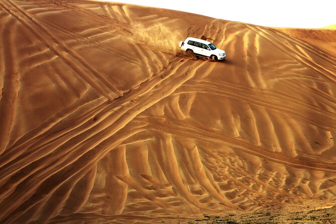 Doha Desert Safari Dune Bashing Camel Ride Sandboarding - Inland Sea Beach and Qatar’s best contrast