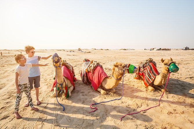 Doha Desert Safari: Dunebashing, Camel, Sandboarding & Inland Sea - Leaving Doha for the open sand