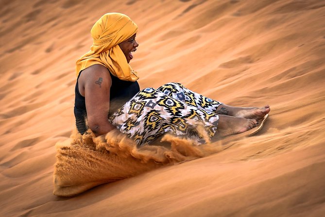 Doha Desert Safari: Dunebashing, Camel, Sandboarding & Inland Sea - A short camel ride with a useful purpose