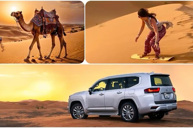 Doha: Desert Safari, Sand Boarding, Camel Ride & Inland Sea - Sealine Beach: Camels and Optional Quad Bikes