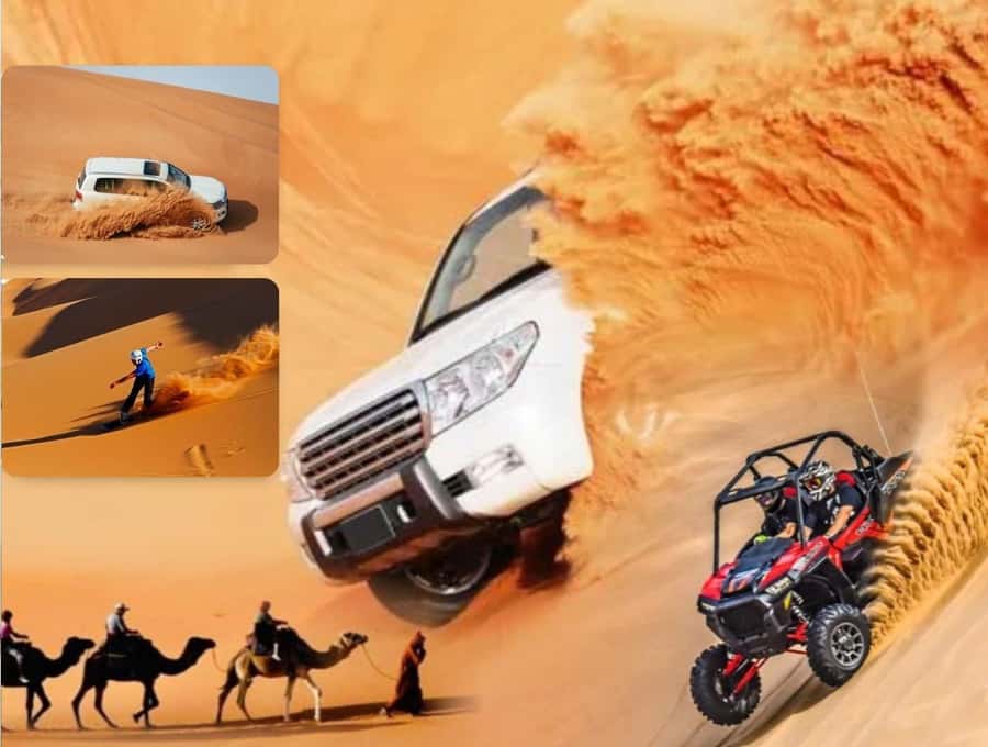 Doha:Desert Safari with Camel Ride, ATV Bike,& Sand Boarding - A camel ride that slows the pace