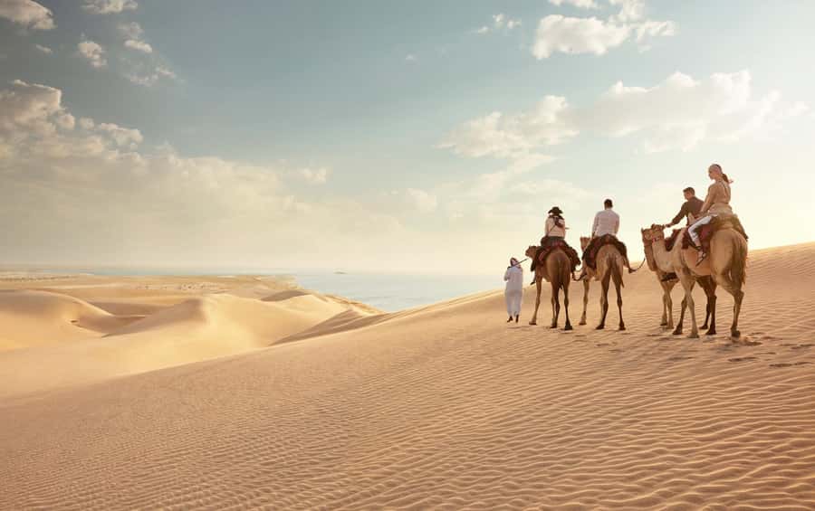 Doha: Desert Safari with Dune Bashing and Inland Sea - Mesaieed photo stops and the camel ride
