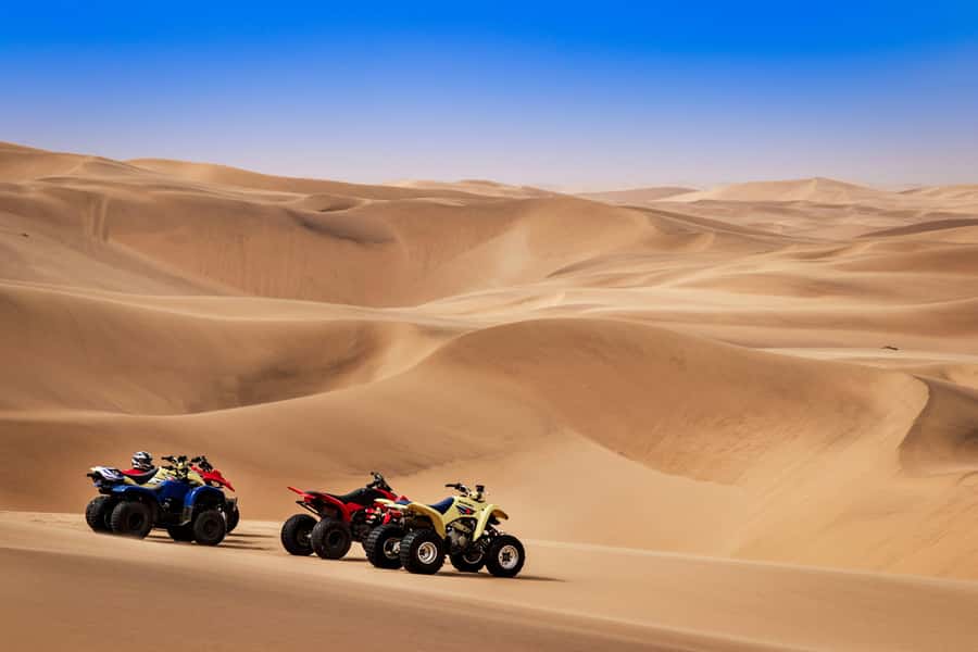 Doha: Dune Bashing Safari, Falcon, Camel, ATV, Sandboarding - Sandboarding from the highest dunes