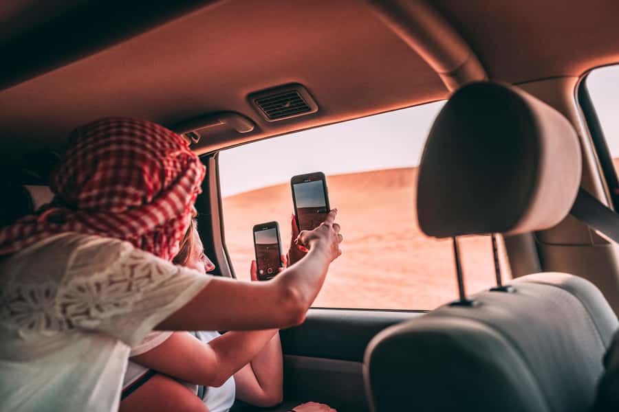 Doha : Inland Sea Desert Safari ,Camel Ride & Sandboarding - Sandboarding on the dunes