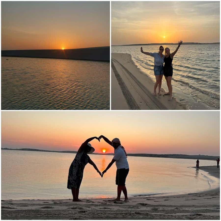 Doha: Night Desert Safari + Camel ride + Stargazing & Relax - Forty-five minutes of dune bashing toward the Inland Sea