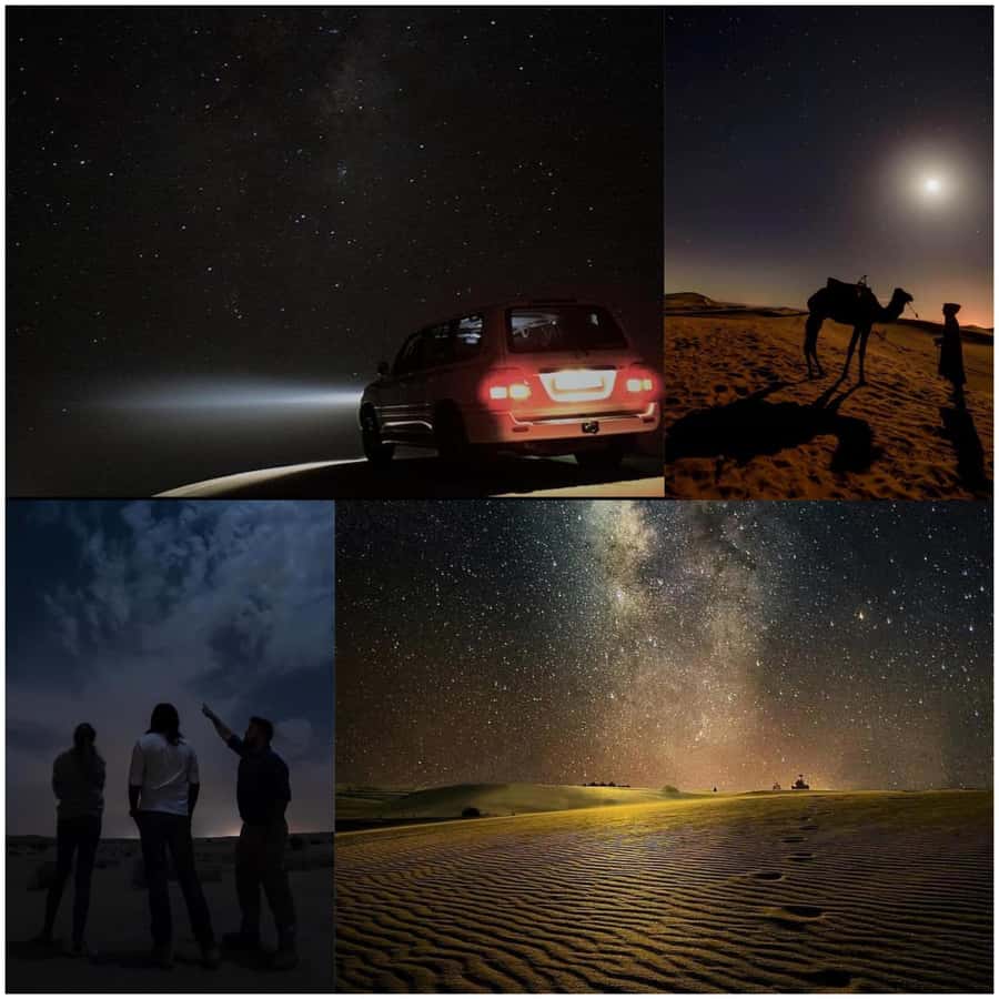 Doha: Night Safari with Dune Bashing and Camel Ride - A short camel ride as a change of pace