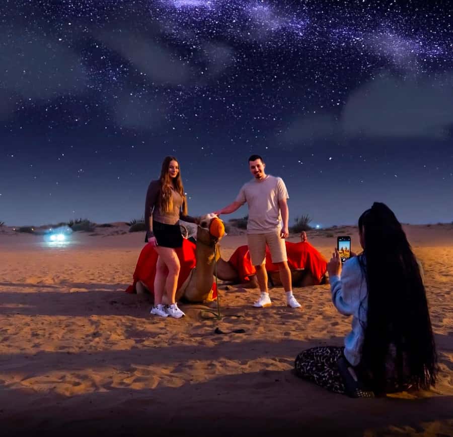 Doha: Nighttime Desert Safari with Dune Bashing & Camel Ride - Stargazing and the guided night walk