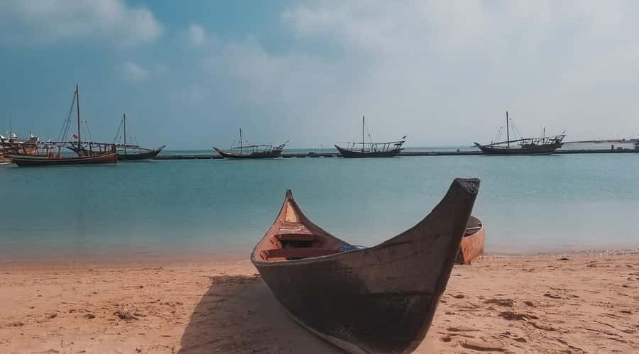 Doha: North and West of Qatar Private Combo Tour - Purple Island and the mangrove forest