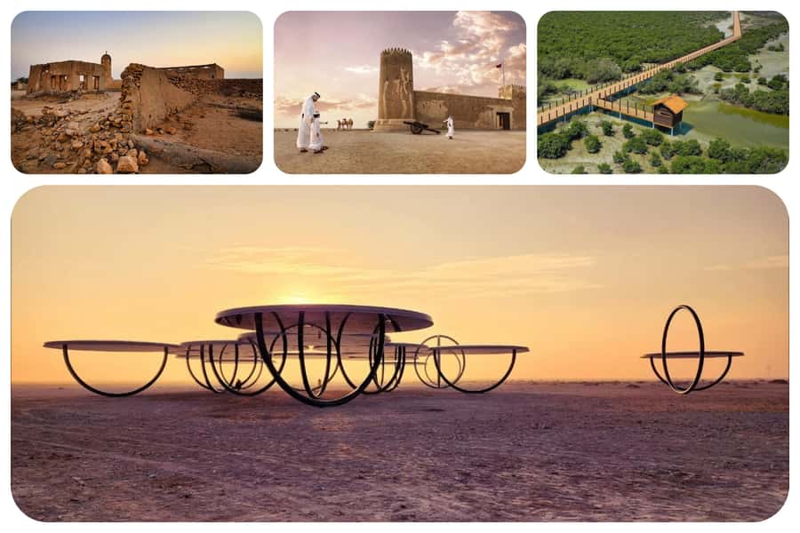Doha: North Qatar Tour, Mangroves, & Zubara Fort and purple - Why North Qatar makes a good half-day escape