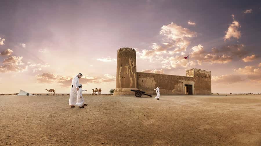 Doha: Olafur Eliasson Exhibit, Zubara Fort & Al Jumail - Al-Jumail, an abandoned fishing and pearling village
