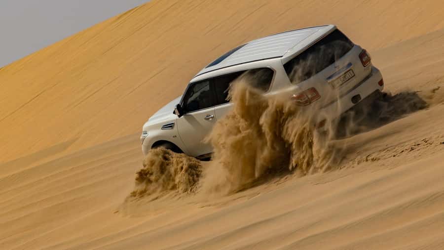 Doha:Private Desert Safari, Falcon, Sandboarding,inland sea - The 50-minute ride south from Doha