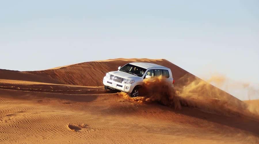 Doha : Private Desert Safari With Camel Ride & Sand Boarding - Leaving Doha in an Air-Conditioned 4x4