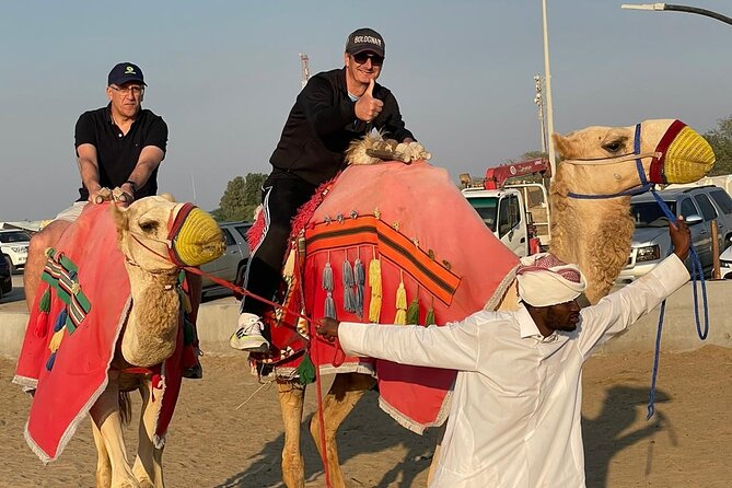 Doha Qatar ATV Quad Bike Buggy Dune Bashing and Camel Ride - Tea, camels, falcons, and a Bedouin tent