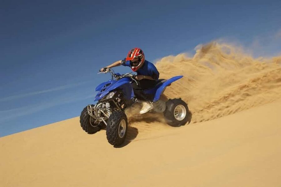Doha:Quad Bike Desert Safari Adventure with 4x4 Vehicle Ride - Safety briefing before the 75-minute quad ride