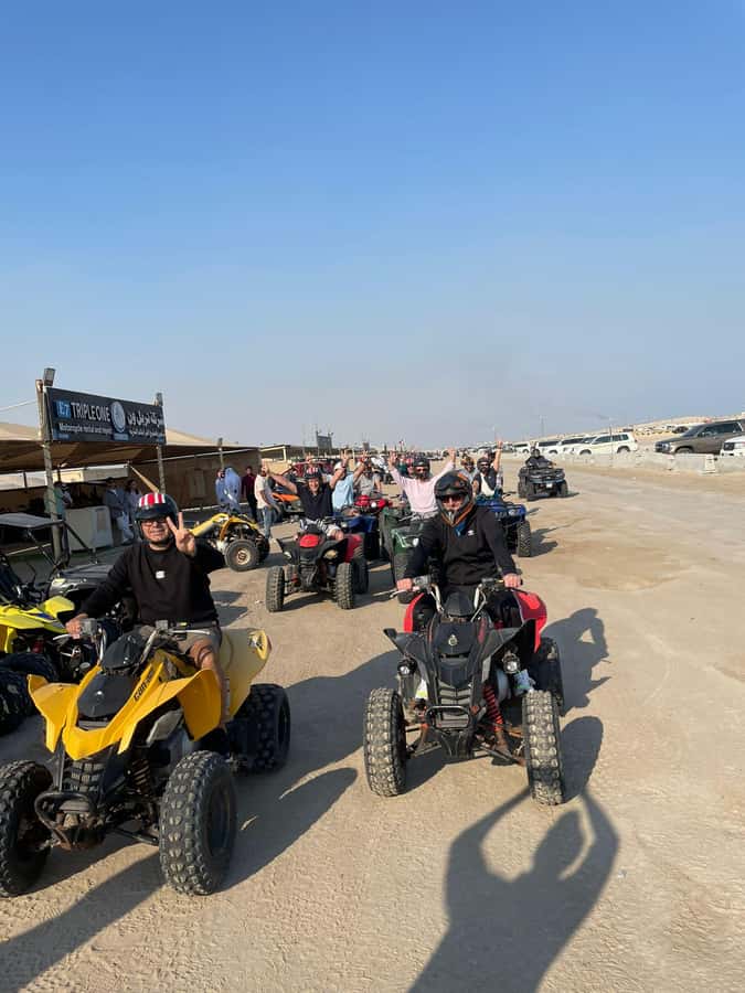 Doha: Quad Bike, Desert Safari, Buggy ride & inland sea tour - The Inland Sea and the Saudi border view