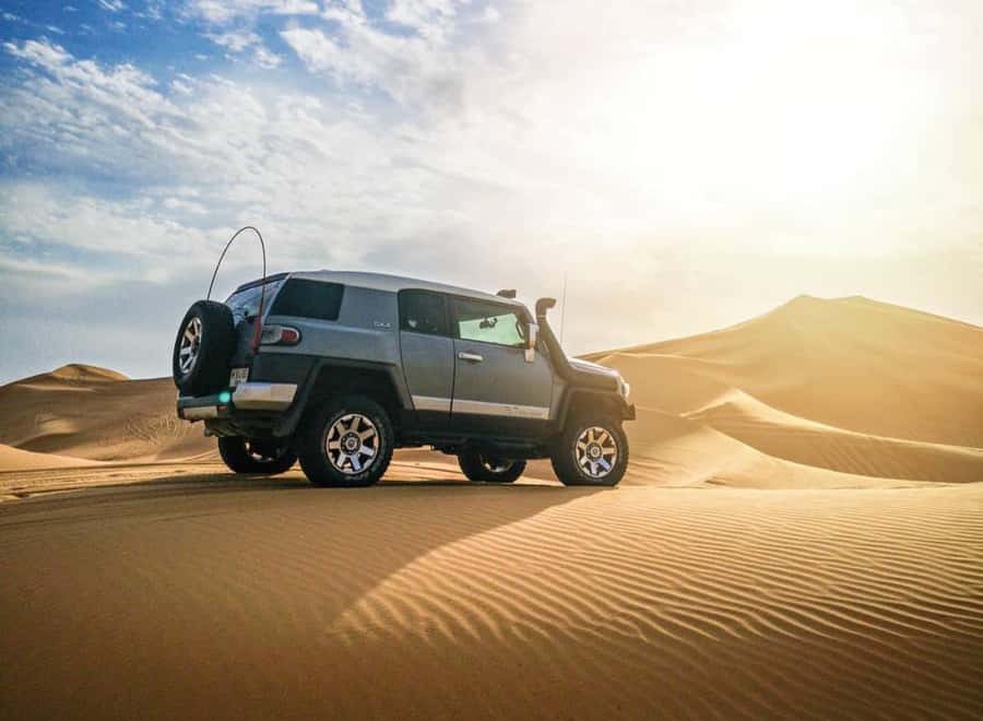 Doha: Relax Desert Safari, Camel Ride, Inland Sea, Swimming - The ride south to Mesaieed