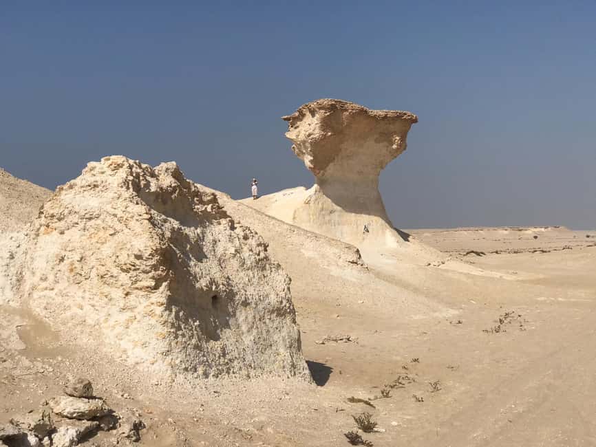 Doha; Richard Serra Installation, Mushroom rock and Zekreet - The one-hour drive into the desert