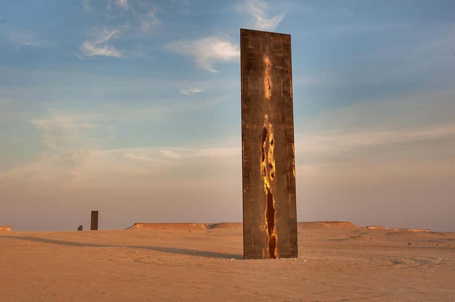 Doha: Richard Serra Sculpture,Mushroom Hill,Camel Race Track - Ras Abrouq and Signs of Early Human Activity