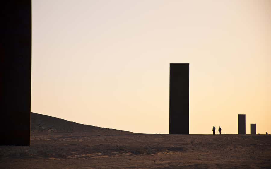 Doha: Richard Serra Sculpture,Mushroom Hill,Camel Race Track - What the Four-Hour Schedule Feels Like