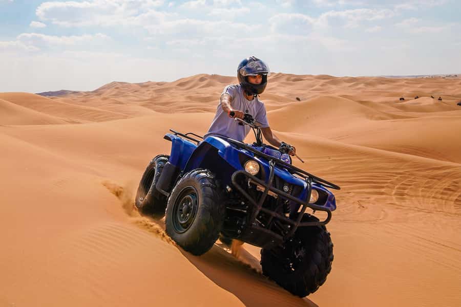 Doha: Safari, ATV, Camels, Sandboarding and Inland Sea Tour - Khor al Adaid, where sand meets the sea