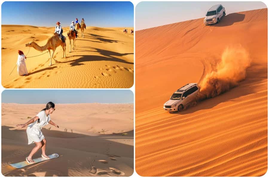Doha: Safari, Camel Ride, Sand boarding and Inland Sea Tour - Dune bashing with an experienced driver