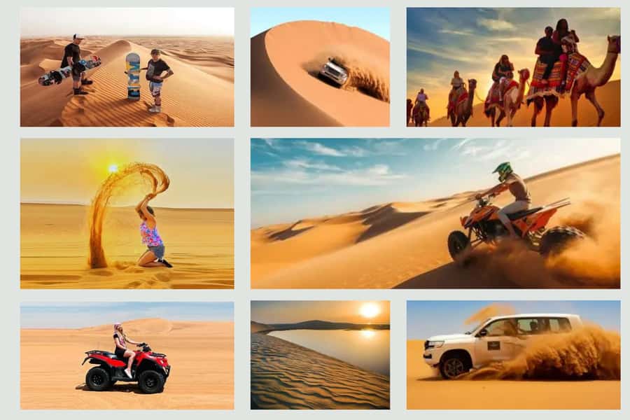 Doha Safari Quadbike, CamelRide, Sandboarding & Inland Sea - Quad biking on a 250cc dedicated track
