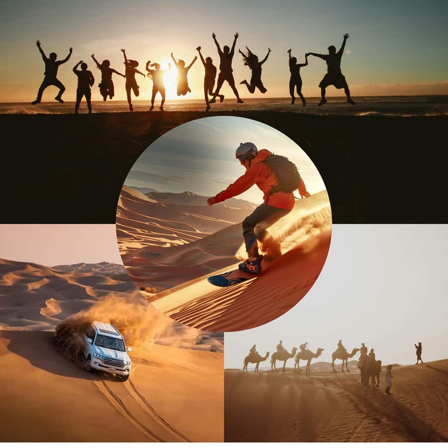 Doha: Shared Desert Safari, Sandboarding, Camel Ride - Meeting at Sealine Al Reem