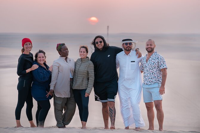 Doha Sharing Desert Safari with Dune Bashing and Sand Boarding - Sandboarding, with one important question