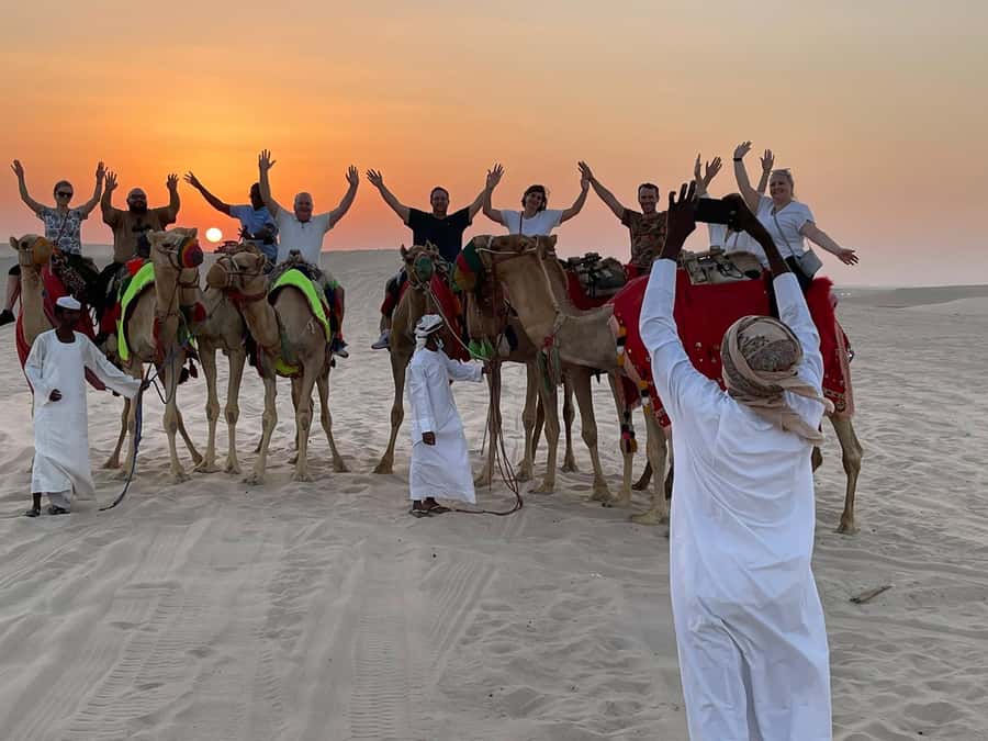 Doha: Sunset Safari, Dune Bashing, Sandboarding & Camel Ride - Leaving Doha for Mesaieed