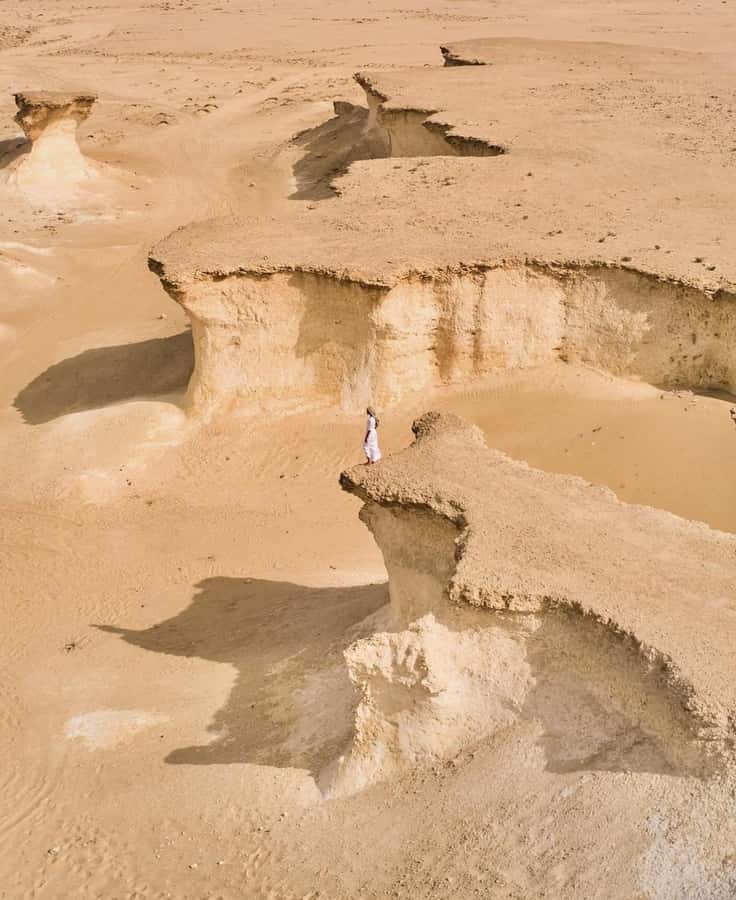 Doha: West Coast Qatar Tour, Sculptures, Camel Racing track - Zekreet’s Rock Country and Mushroom Rock