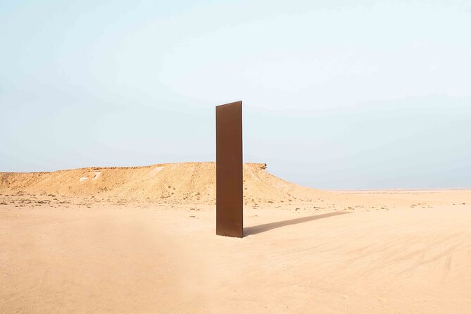 Doha West Qatar Richard Serra Sculpture, Mushroom Rock Tour - The drive west: use the road time well