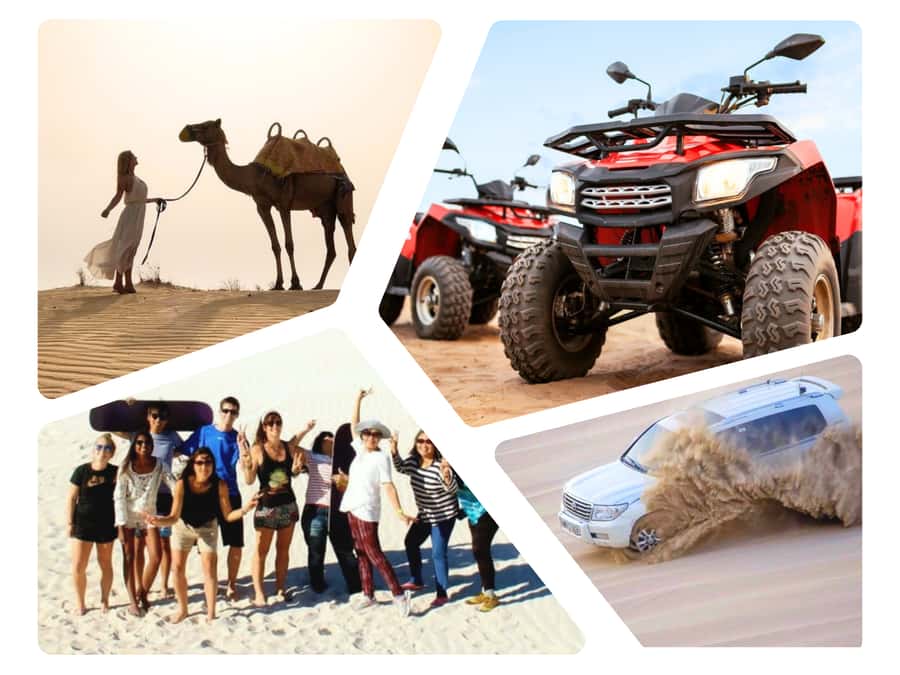 Dune Bashing, Sandboarding, Camel Ride & Optional ATV Ride - Key points to know before you go