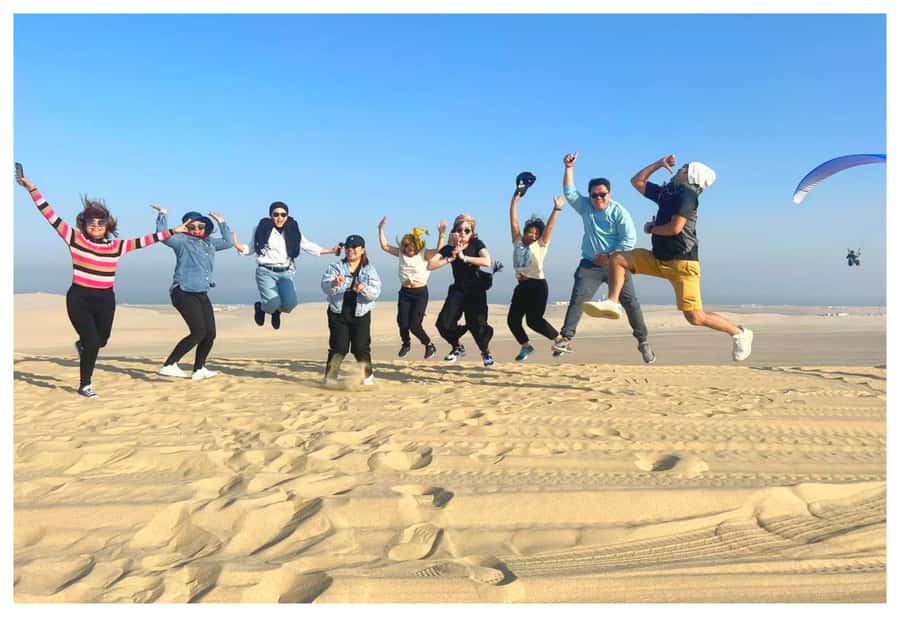 Dune Bashing, Sandboarding, Camel Ride & Optional ATV Ride - The camel stop at Mesaieed