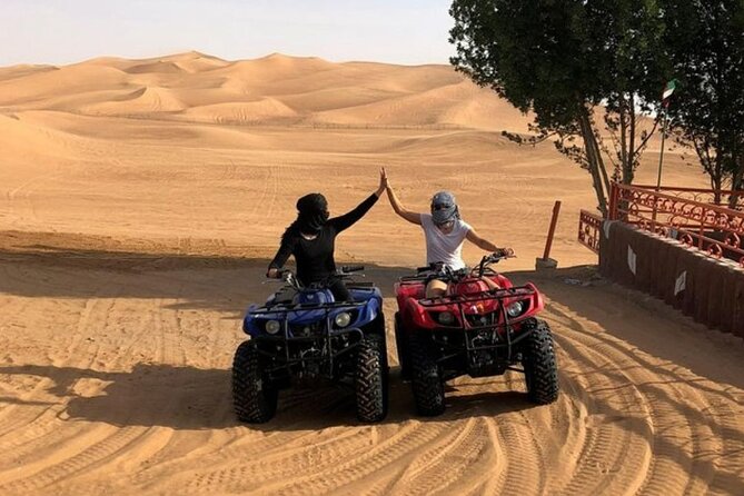 DuneBashing, CamelRide & ATV Bike Desert Safari Experince in Doha - Sealine Beach: a short camel ride and ATV session
