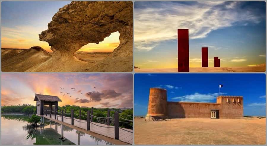 From Doha: Culture & History Qatar Tour to the North & West - Purple Island begins with Qatar’s quieter side