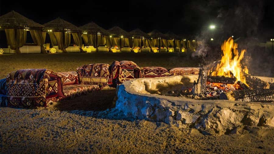 Full day desert safari with lunch or Dinner - Sealine Beach: camel ride and a first taste of the desert